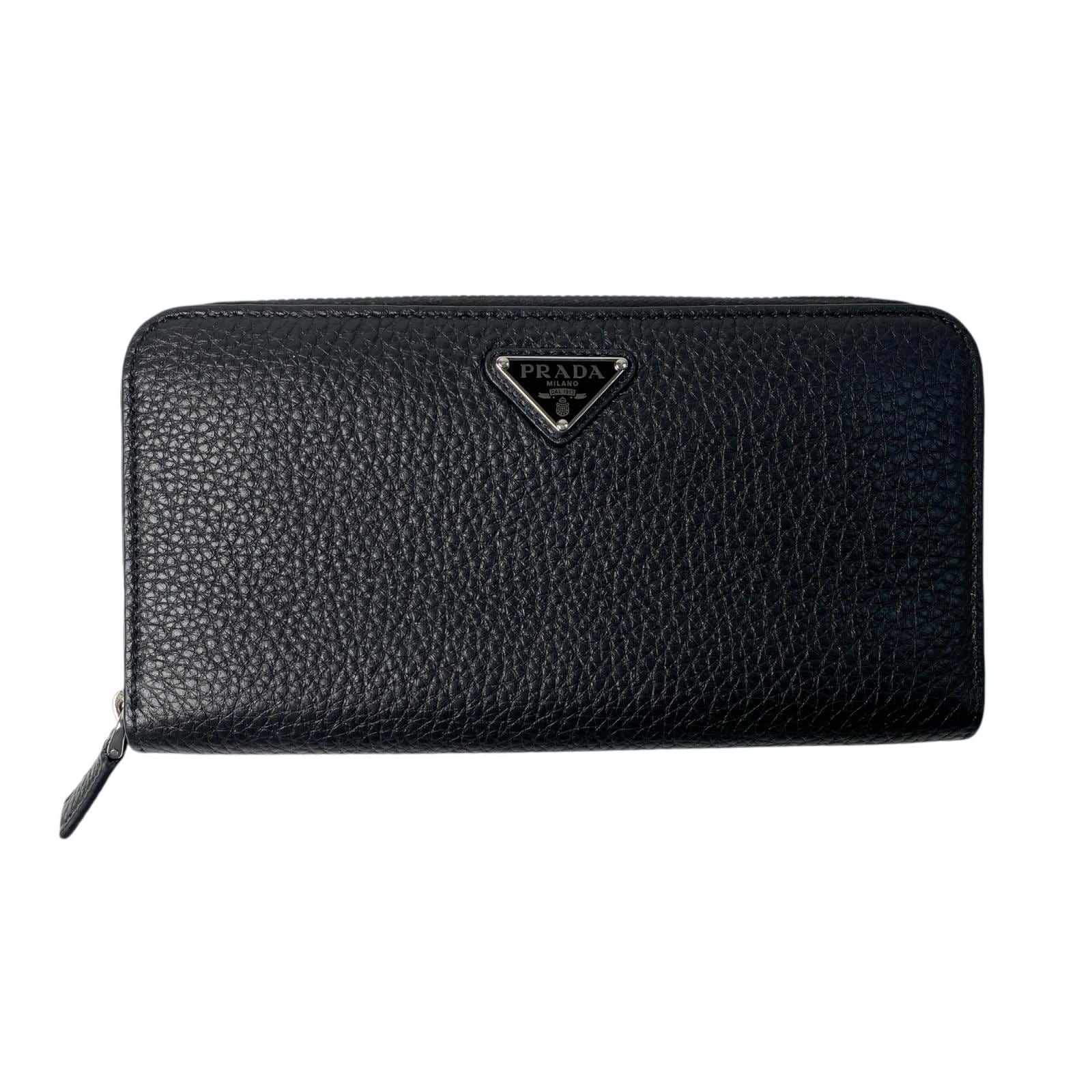 未使用 プラダ PRADA ヴィッテロダイノレザー 2ML317 長財布 ブラック　黒 メンズ