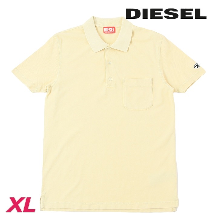 半袖ポロシャツ メンズ T-POLO-WORKY-DOV-PE ヴィンテージウォッシュ加工 ワンポイントオーバルDロゴ die-m-t-f4-258