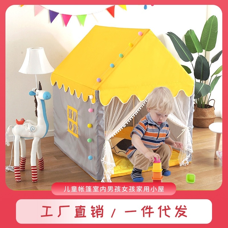 子供用テント屋内ドールハウスプリンセスキャッスルベビープレイハウスゲームボールプールベビーキャンプテントカスタマイズ