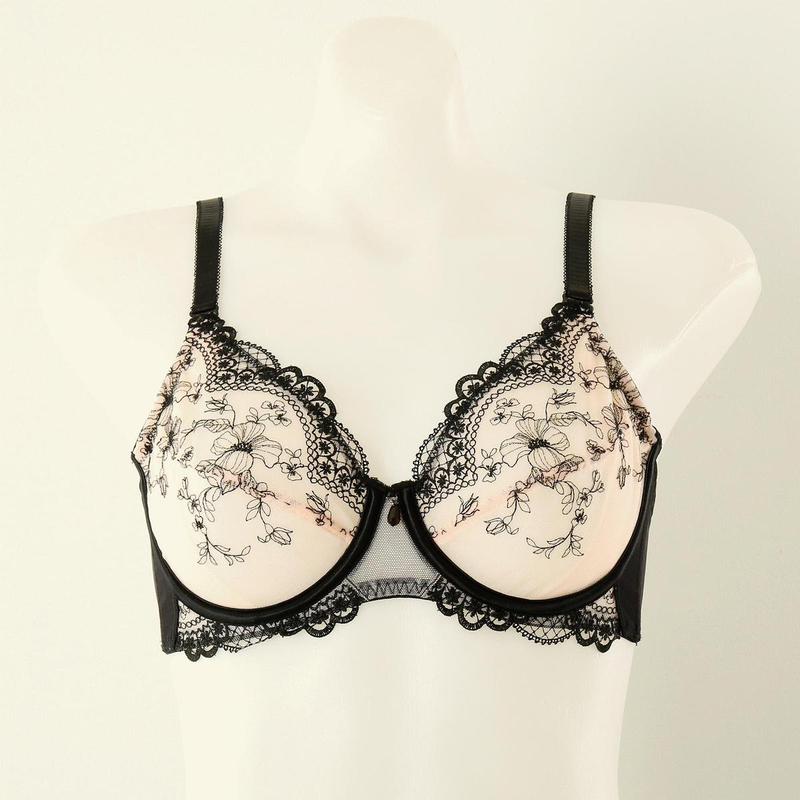 BカップCカップDカップ チュールレース ハーフカップ 女性 SVBRB743BDBKCSG