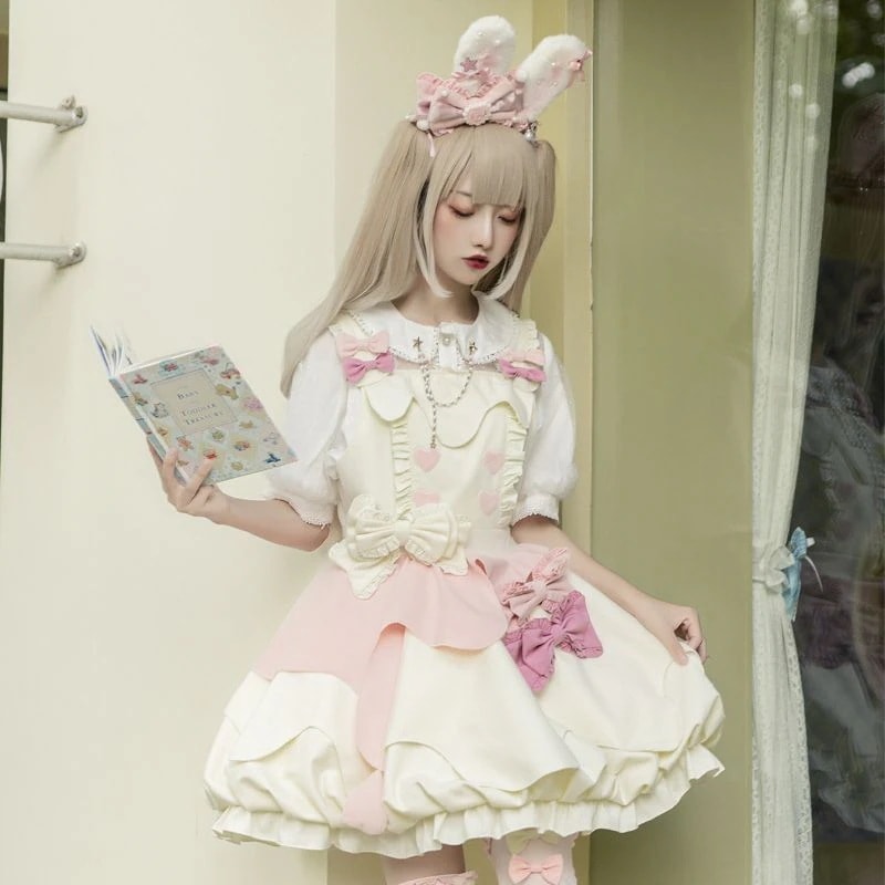 【現品】豹が猫オリジナルlolitaミルク芙可愛日常ロリータワンピース完売絶版
