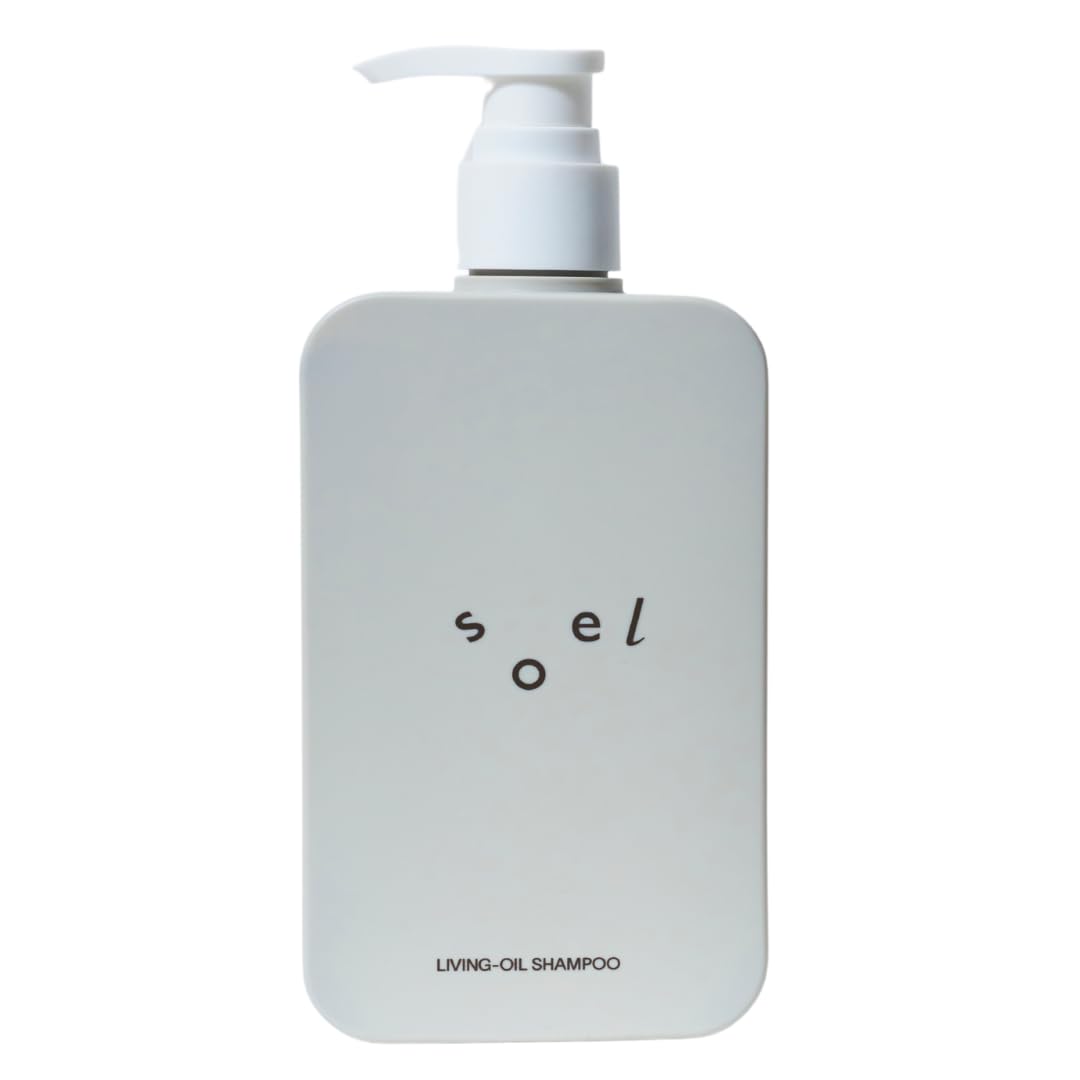 【ノンシリコン】soel(ソエル) LIVING-OIL シャンプー 290mL シャンプー 頭皮ケア 天然植物由来 ノンシリコン もこもこ泡 リリームスクの香り