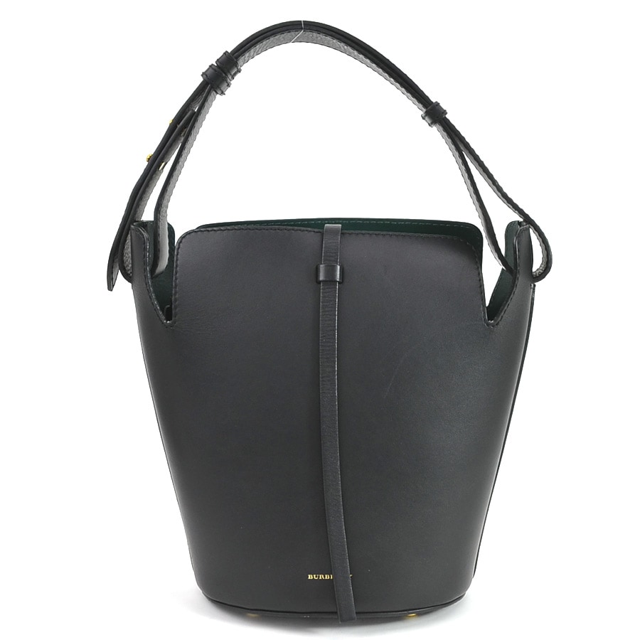 バーバリー BURBERRY ショルダーバッグ バケットバッグ レザー ブラック レディース r9569a