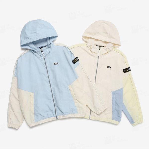 女性ウーブン配色トレーニングセット F-ZIP N231WFT090