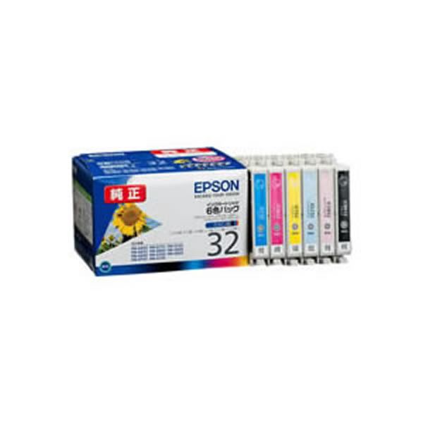 (業務用3セット) (純正品) EPSON エプソン インクカートリッジ/トナーカートリッジ (IC6CL32 6色パック)