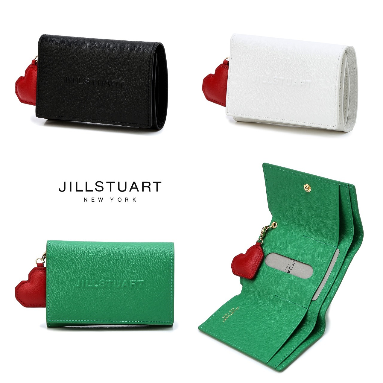 [23SS]Logo color matching cowhide wallet 3色 新商品 革財布 牛革 韓国ファッション 韓国人気 贈り物 カップル 新学期 女性財布 3段財布 折りたたみ財布