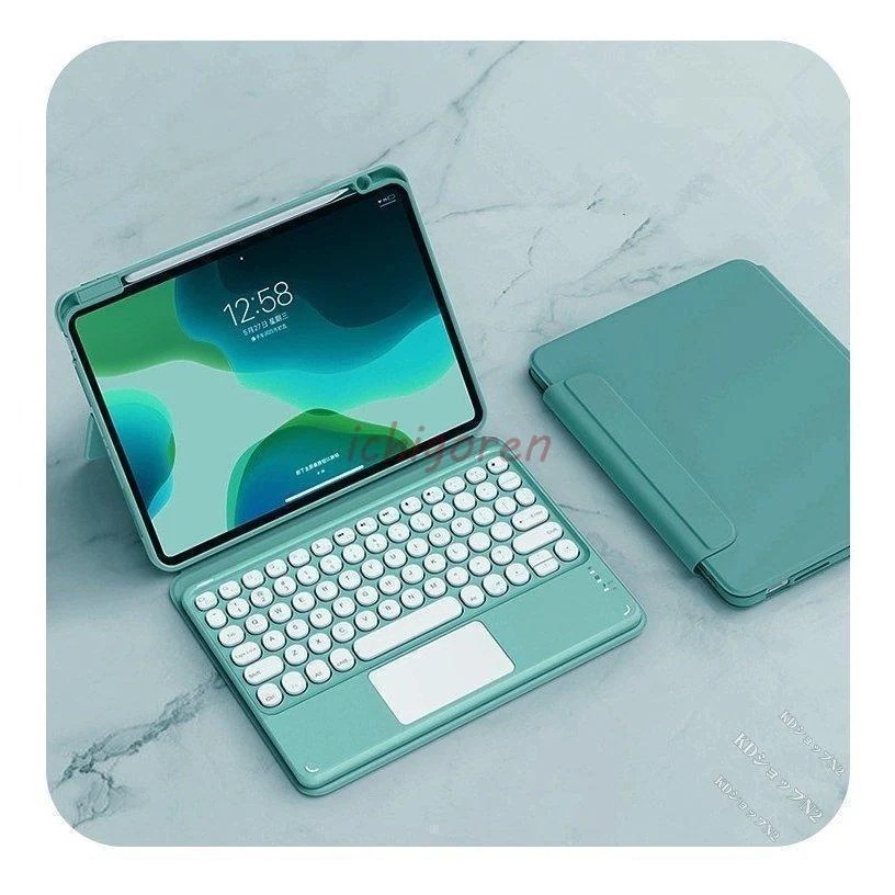 新品/数量限定/出荷が早いマウス付き iPad キーボード タッチパッド搭載 磁気吸着 透明カバー iPad 9 8 7 10.2 Air 5 4 Pro 11 12.9