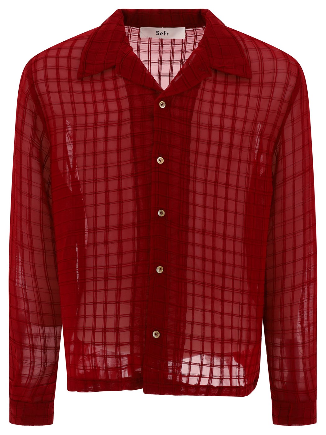 SS24SANCHOREDRED CURTAIN CHECK レッド 春夏2024 シャツ メンズ vi