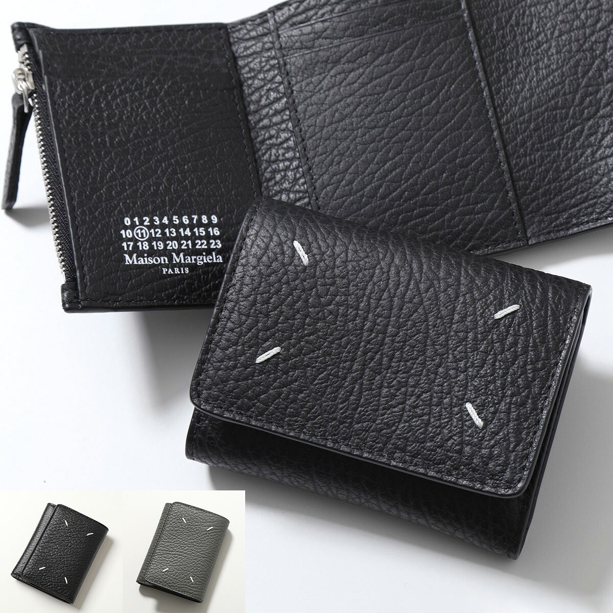 MAISON MARGIELA マルジェラ 三つ折り財布 SA3UI0010 P4455 メンズ レザー スモール ミニ財布 カラー5色 SA3UI0010P4455T8013