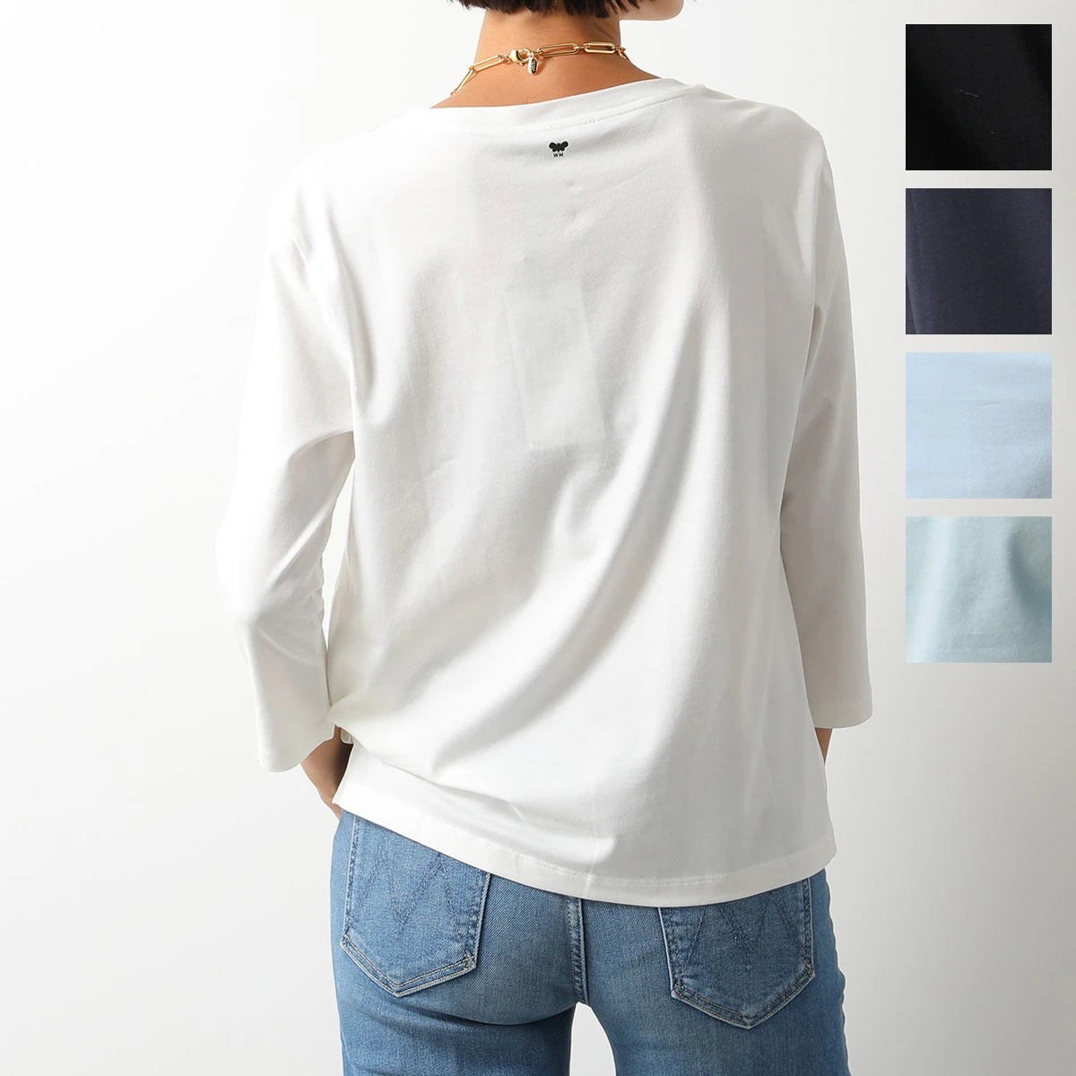 MAX MARA Weekend マックスマーラ ウィークエンド Tシャツ MULTIA ムルティA レディース 七分袖 クルーネック ロンT カットソー コットン カラー5色 【mega】