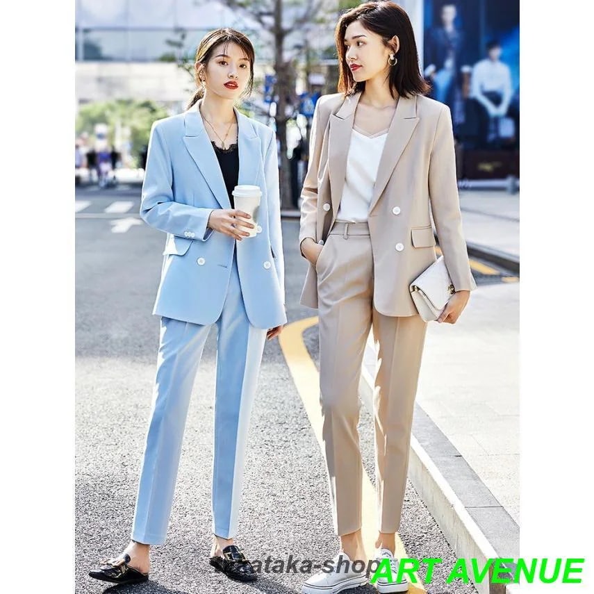 パンツスーツ レディース おしゃれ セットアップ スーツ ジャケット パンツ 黒 フォーマル カジュアル 大きいサイズ 3L 4L 5L オフィス 卒業式 入学式