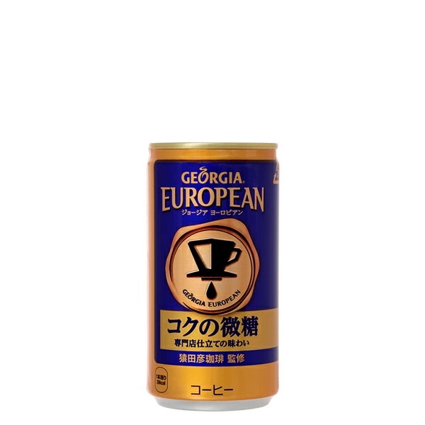 ジョージアヨーロピアンコクの微糖 185g缶 2ケース 30本 合計 60本
