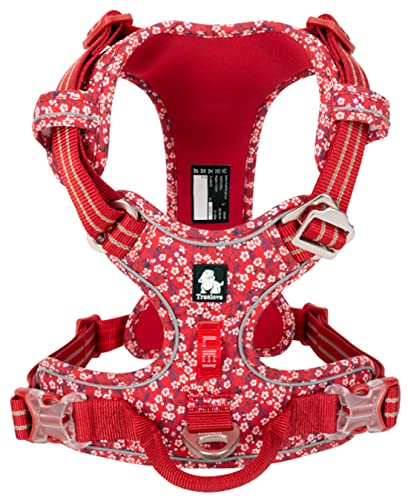 cocomall 2020新型 犬用ハーネス 犬用胴輪 ドッグ ペット用品 ハーネス 3M反射材料 訓練 ナイロン製 小型犬中型犬大型犬に向