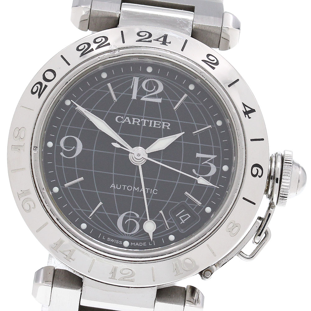 カルティエ CARTIER W31079M7 パシャC メリディアン デイト 自動巻き ボーイズ 保証書付き_865366【中古】