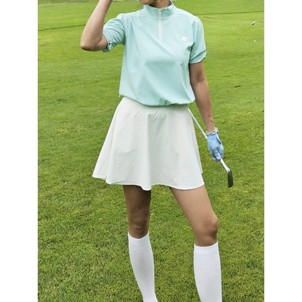 (ラックスゴルフ) ラックスゴルフティーオフレディースハーフジップ半袖プルオーバージャンパー TO3M803W