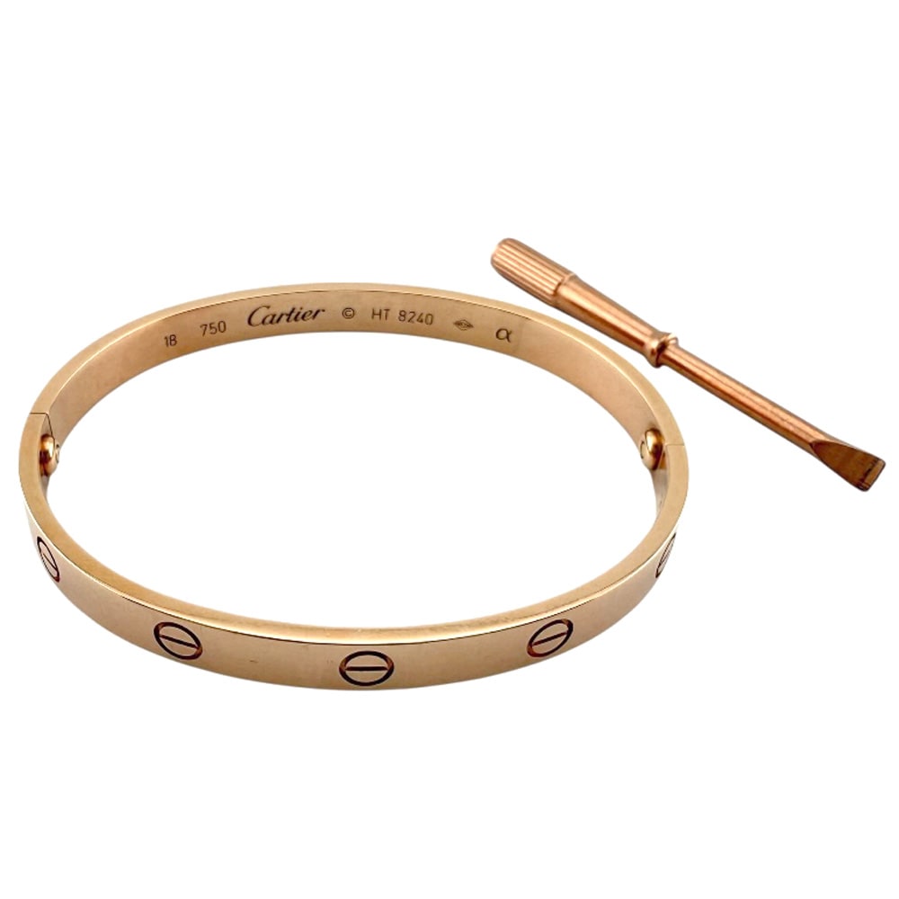 カルティエ ラブブレス ドライバー付き バングル 18金 K18ピンクゴールド CARTIER 中古 美品