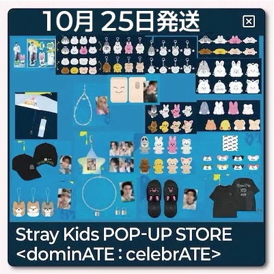 [stray kids][10月25日発送][現地購入]dominATE : celebrATE POP-UP OFFICIAL MD 2