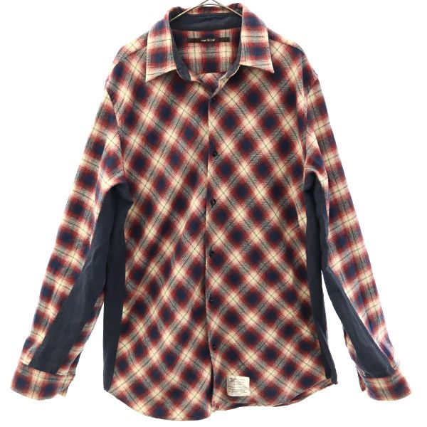 チェック柄 長袖 ネルシャツ XL メンズ
