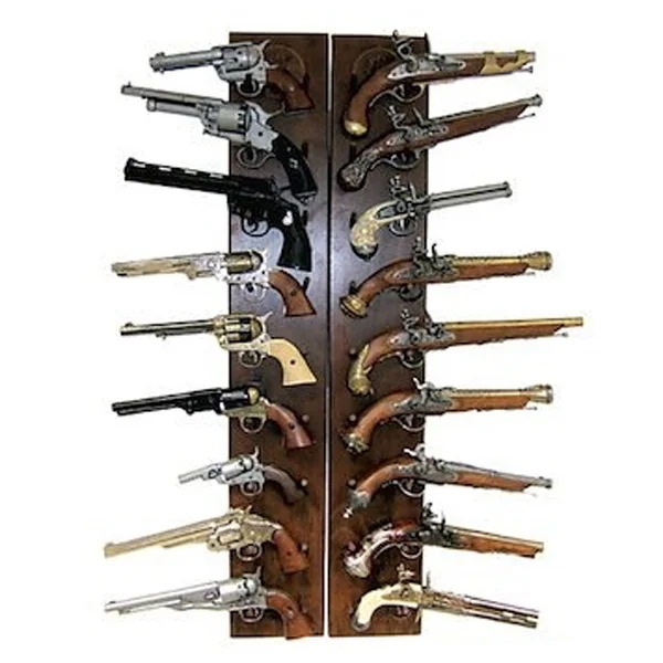 ディスプレイ 木製 壁掛 DENIX デニックス 9993 104cm 2枚セット 銃 ガン ソード 剣 リアル 小物 模造 棚 ラック 木製 壁掛 ウッド 木 ミリタリー アーミー