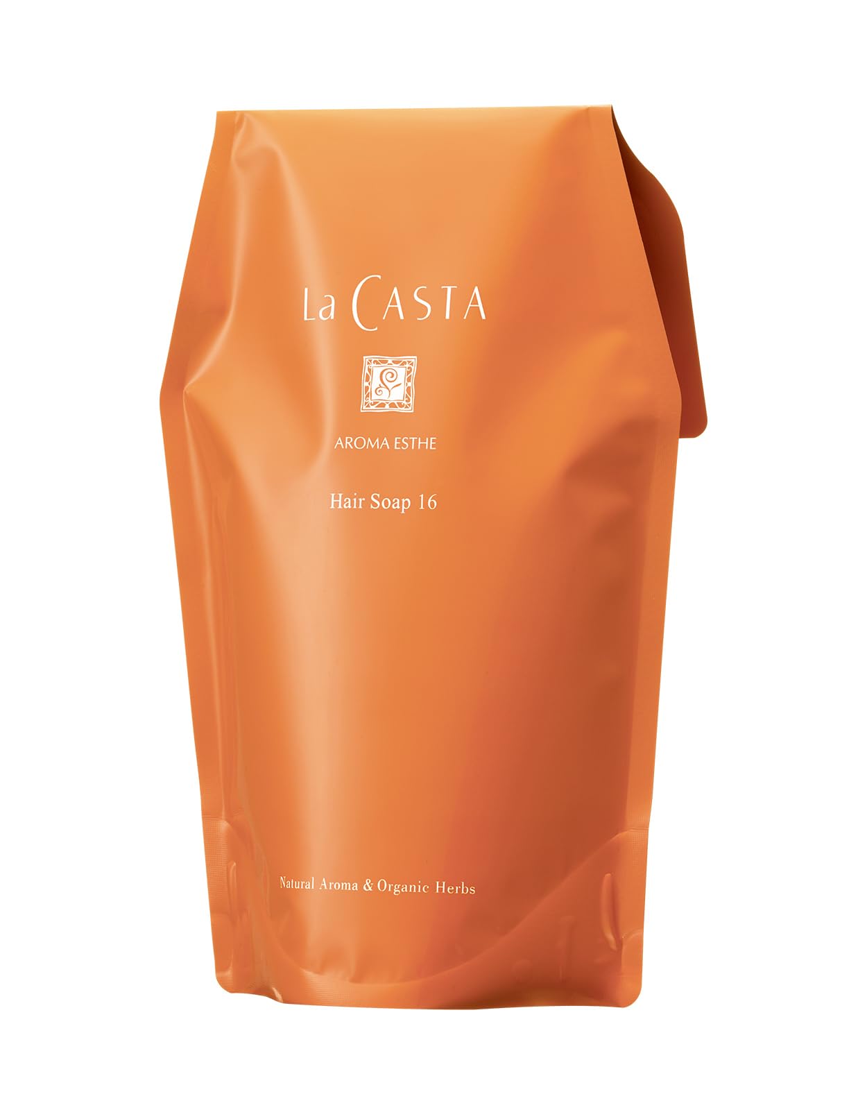 La CASTA ラ・カスタ シャンプー アロマエステ ヘアソープ 16 詰め替え オーガニック 600ml ヘアカラーが映えるツヤ髪へ 日本製 天然アロマ