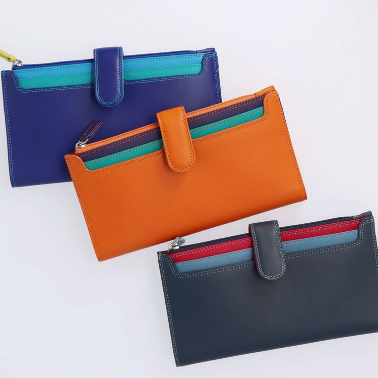 【お種銭付】mywalit 長財布 二つ折り ナッパレザー 牛革 Continental Wallet 薄い スリム 通帳も入る 財布 折りたたみ 全9色 MY1277