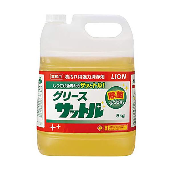 （まとめ）ライオン グリースサットル 5kg 1本[x2セット]