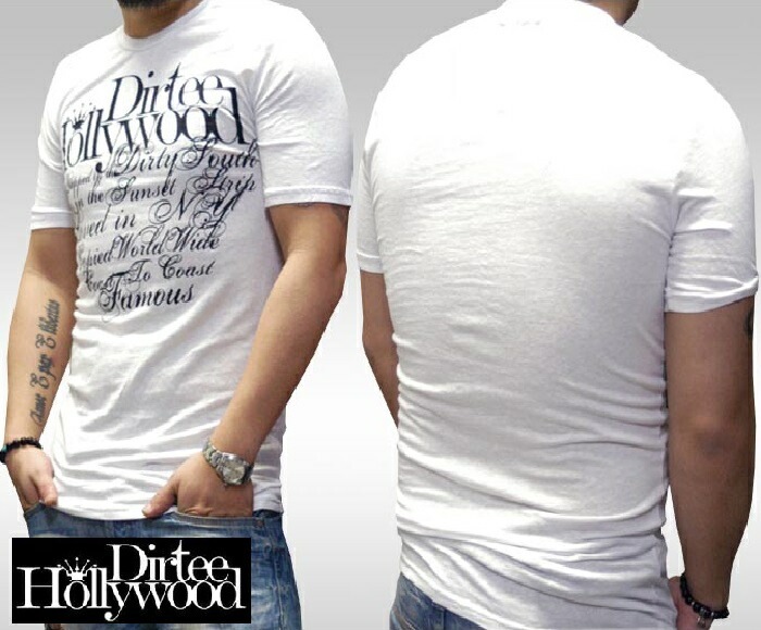 ダーティーハリウッド メンズ Tシャツ Dirtee Hollywood BRANDED ホワイト ブラック ダーティー ハリウッド LA セレブ Safari サファリ LEON レオン オーシャン