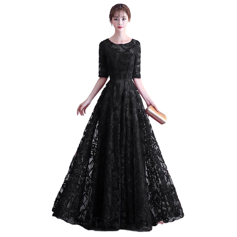 パーティードレス 結婚式 ドレス ロングドレス 演奏会 ドレス 二次会 ウェディングドレス Aライン ドレス パーティー ピアノ お呼ばれ レディース-04-478