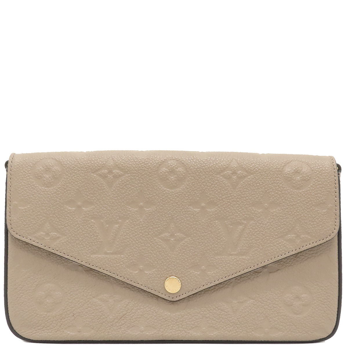 ルイヴィトン LOUIS VUITTON チェーンウォレット ポシェット フェリシー モノグラムアンプラント トゥルトレール ゴールド金具 ベージュ チェーンショルダー M68697 RFID 【箱】
