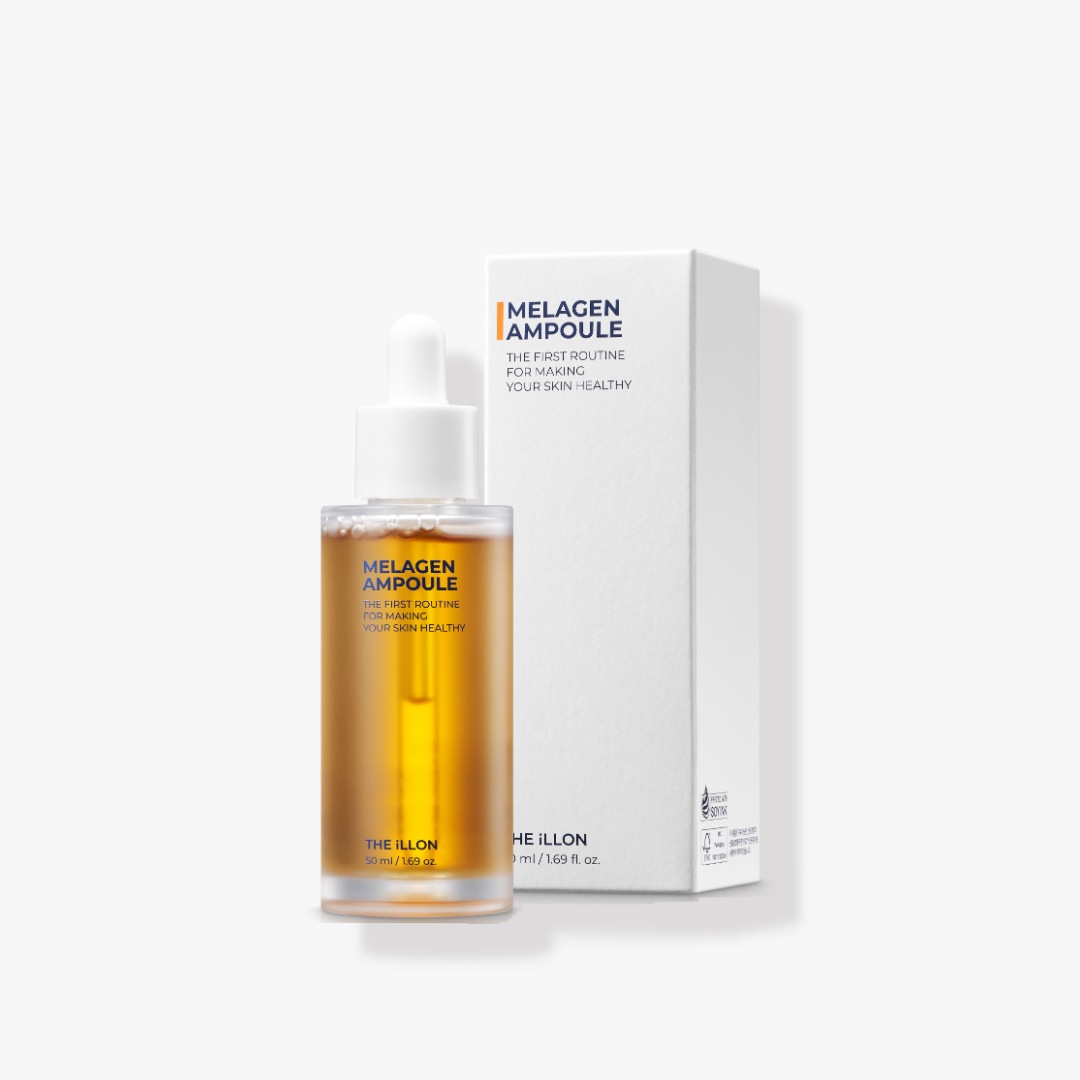 【韓国正規品発送】iLLON イーロン メラゲン アンプル 輝き明るくなる肌トーンアップ 50ml + マスクパック追加贈呈