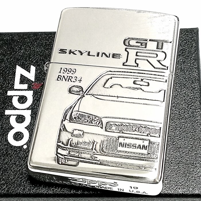 ZIPPO ライター スカイラインGT-R 生誕50周年記念 車 ジッポ R34 限定日産公認モデル 7,848円