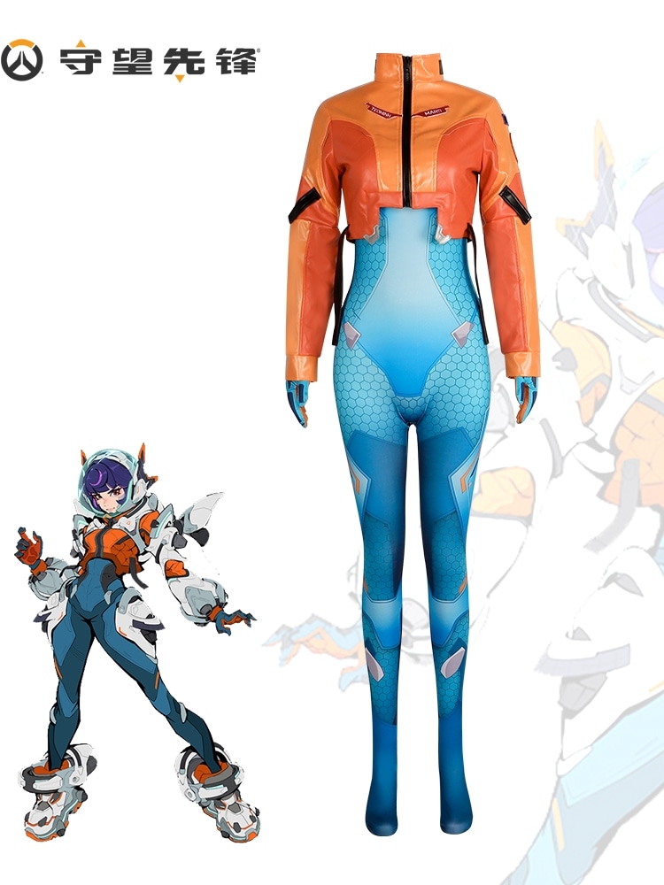 オーバーウォッチcos衣類ジュノコスプレゲームロールプレイ衣料品ボディスーツジャンプスーツ