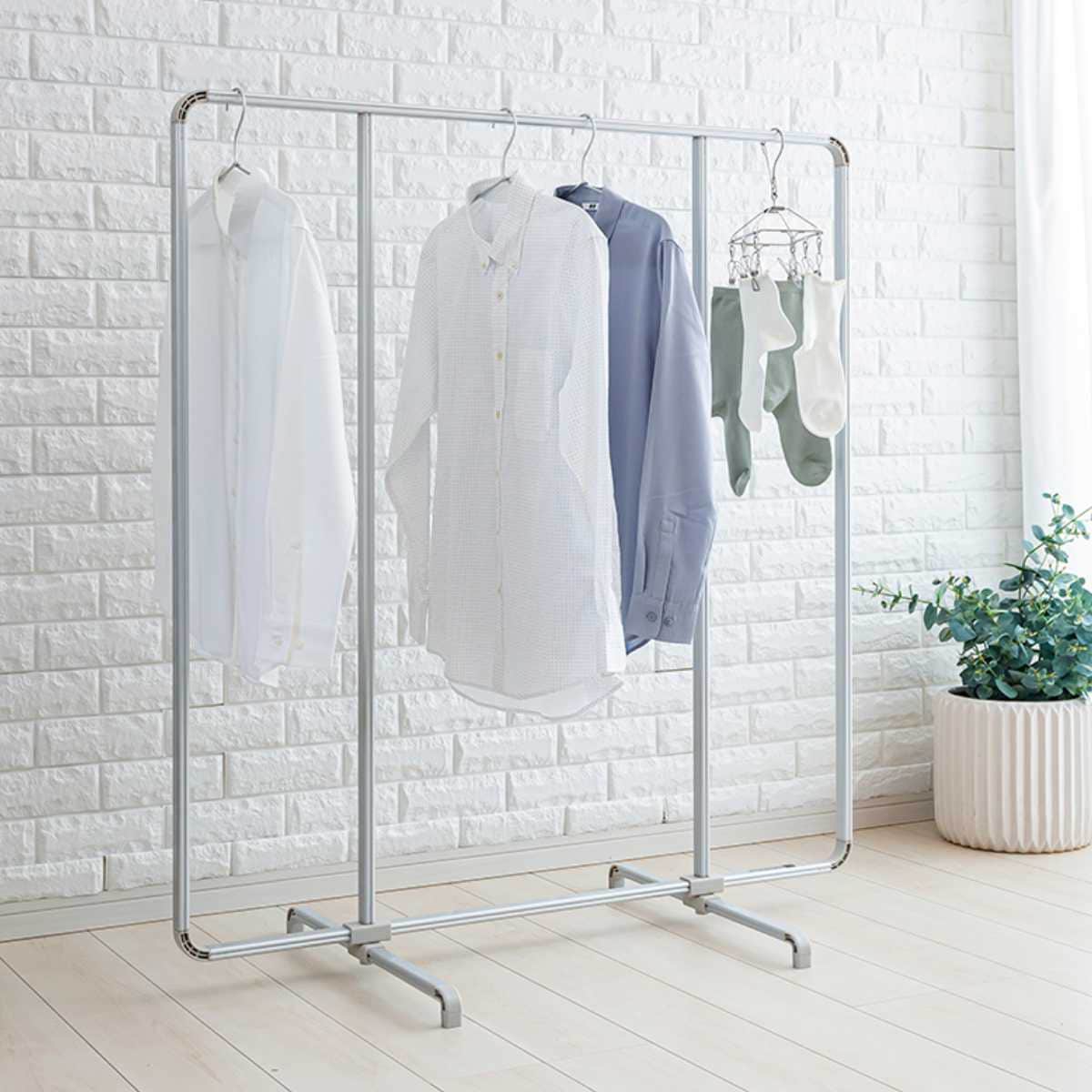 室内物干し 布団干し ランドリースタンド アルミ 物干しスタンド ふとん干し アルミ製 軽量 部屋干し ふとんほし 物干しラック ハンガー掛け 折りたたみ コンパクト 収納