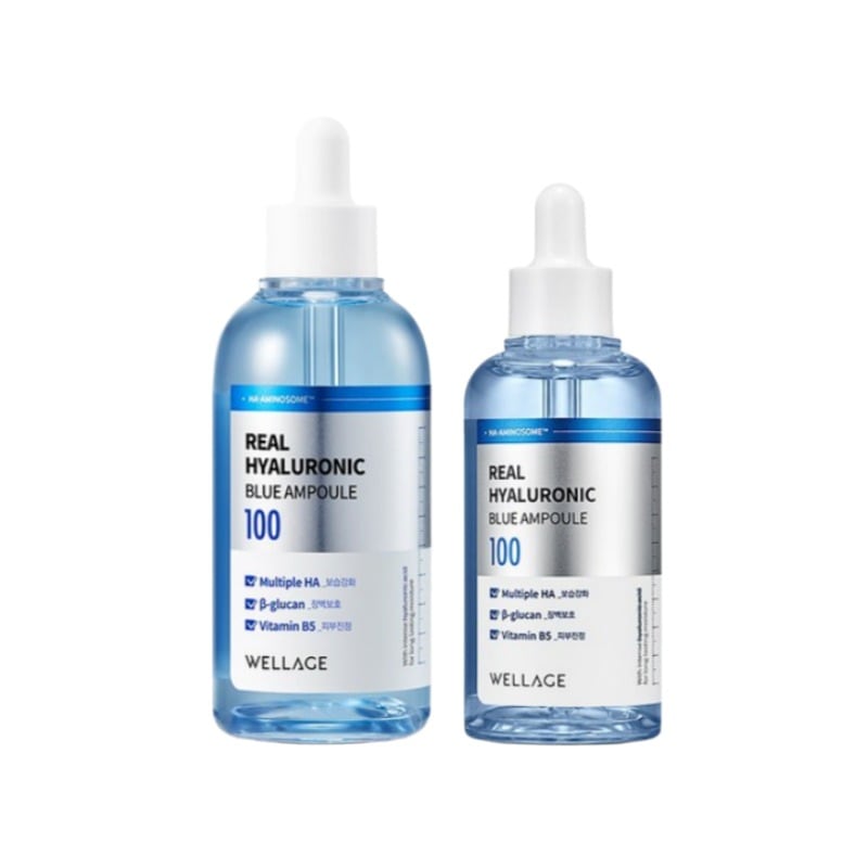 ファヘ1位 - セット】 リアルヒアルロニックブルー 100アンプル 100ml＋75ml 水分爆弾！透明感UP 韓国美容液