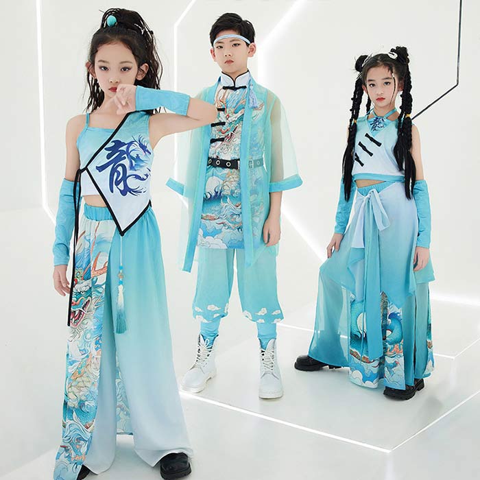 2件を15%値下げ 子供ダンス衣装 中華風 キッズダンス衣装 男の子 女の子 演出服 ジャズダンス衣装 ヒップホップ エスニック ダンス衣装 ステージ衣装 団体服 上下セット 演出服 イベント 発表会