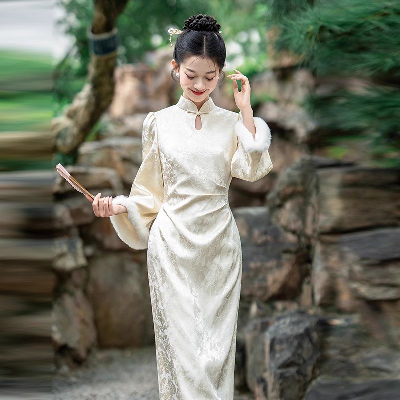 【急速出荷!】パーティードレス チョンサム花嫁介添人ドレス2025新しい気質の婚約ドレス