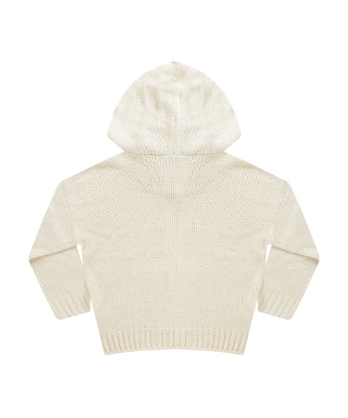 【AS"ON】 POPO HOOD KNIT / IVORY 正規品