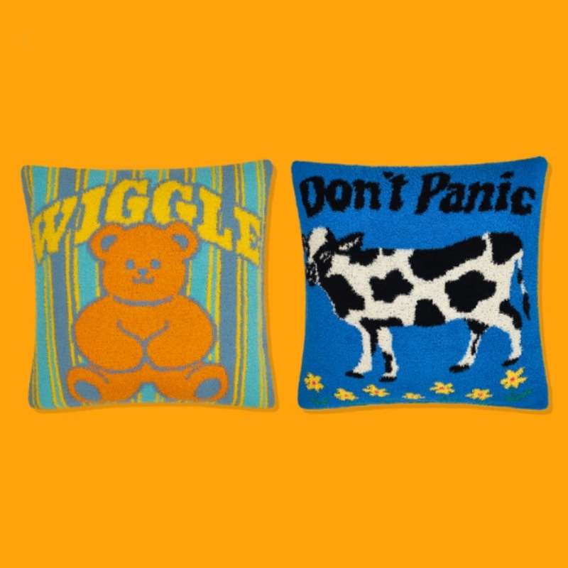 WIGGLE WIGGLE / Cushion Cover 2colors