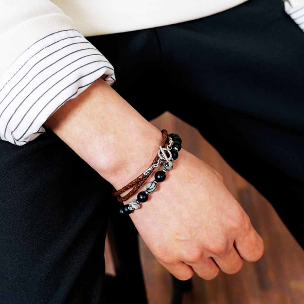 JBANS クラシックブラックワーク 476 リングバレル 480BR ブレスレットセット (C1901-SE071BK) 5,345円