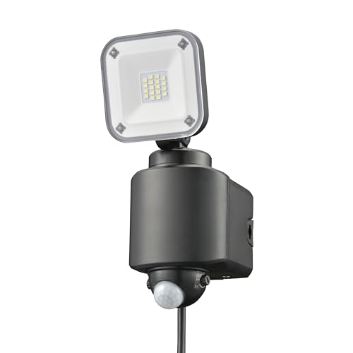 オーム電機monban センサーライト 人感センサー 屋外 IPX4 防犯 1灯コンセント式 1600ルーメン LS-A160W1 07-8808 OHM