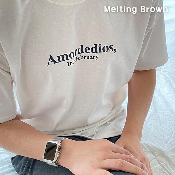 メンズオーバーフィット半袖男性ラウンドTシャツ am3
