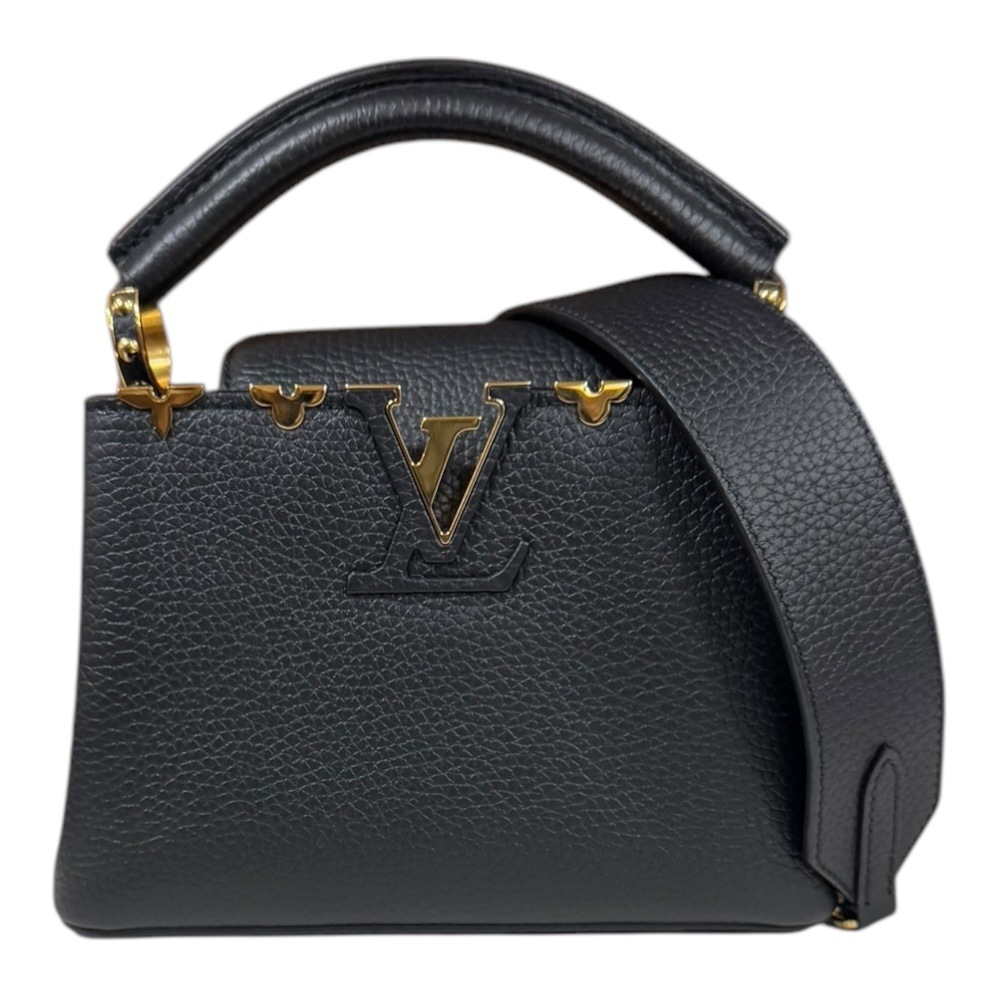 ルイヴィトン カプシーヌMINI ショルダーバッグ M56669 ブラック LOUIS VUITTON 中古 美品