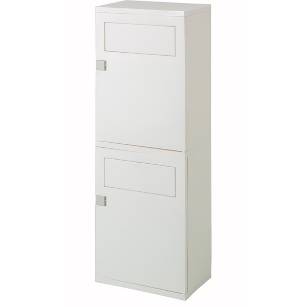 Duspa(ダスパ)2段 アイボリー 組み立て式ペール