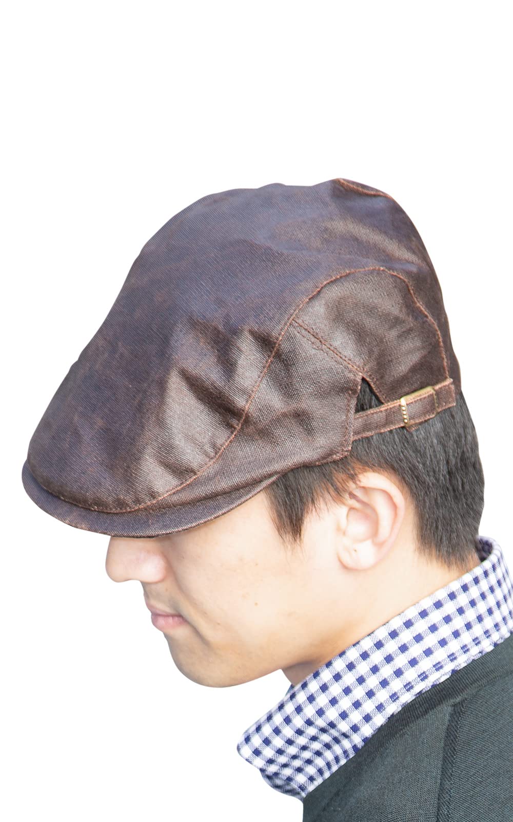 帽子 メンズ ハンチング ハット ハンチング帽 ベレー帽 ぼうし ファッション小物 紳士 柿渋染め サイドアジャスター 調整付き 日本製 京都 KSB-012G