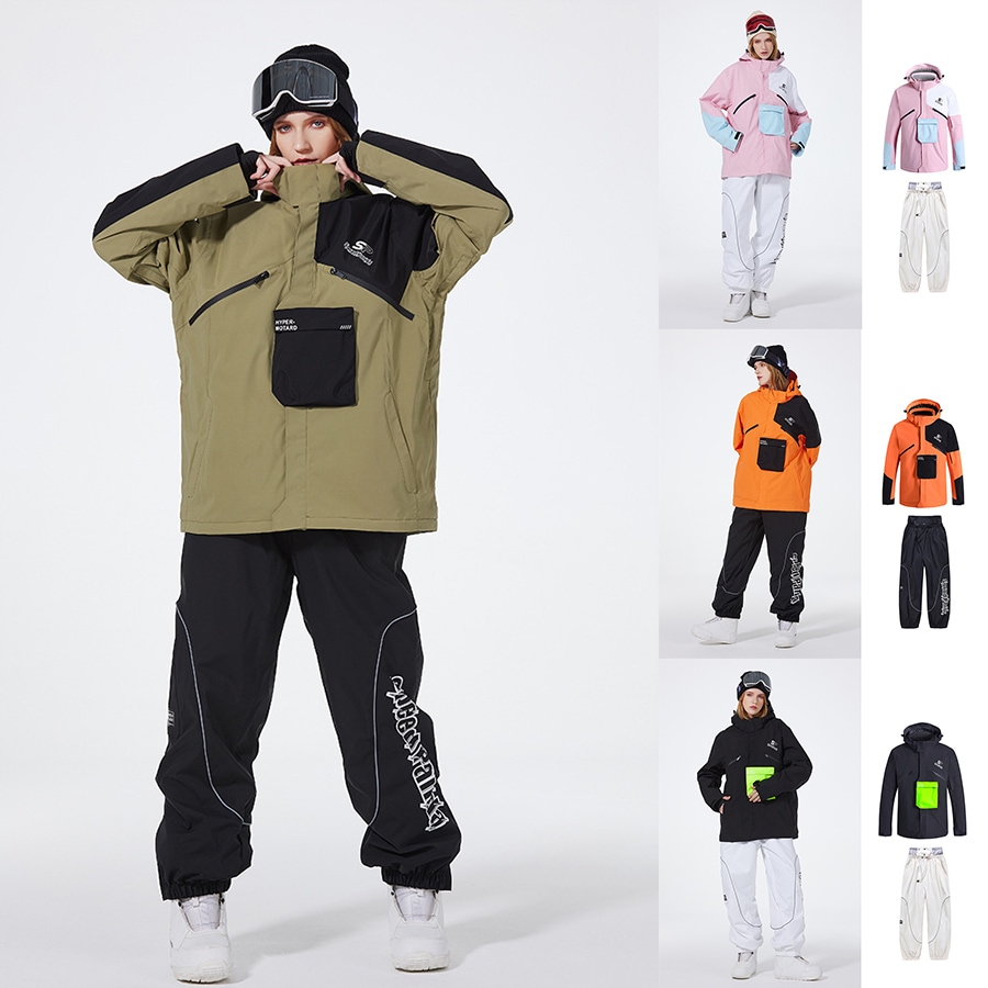 スノーボードウェア 上下セット レディース メンズ スキーウェア スノボウェア ジャケット アウター パーカー ロングパンツ 男女兼用 防水 防寒