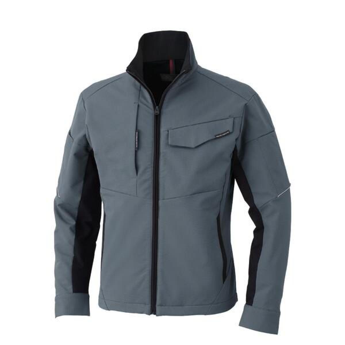 コーコス信岡 CO-COS ストレッチ 長袖ブルゾン A-7061 チャコール 5Lサイズ 長袖 軽量 高機能 制服 ワークウェア 作業服 帯電防止素材