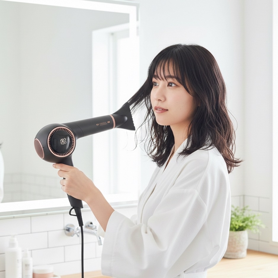 イオン エレメアドライS SD-G01PRO2 ブラックデジタルドライヤー ヘアドライヤー 速乾 大風量 ツヤ髪 美容室専売