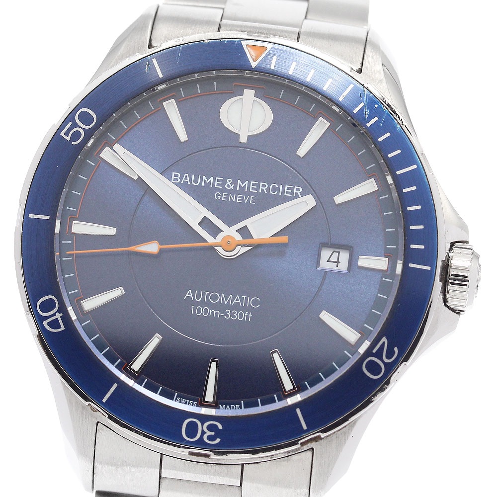 ボーム＆メルシェ Baume & Mercier M0A10378 クリフトン クラブ デイト 自動巻き メンズ 保証書付き_903647【中古】