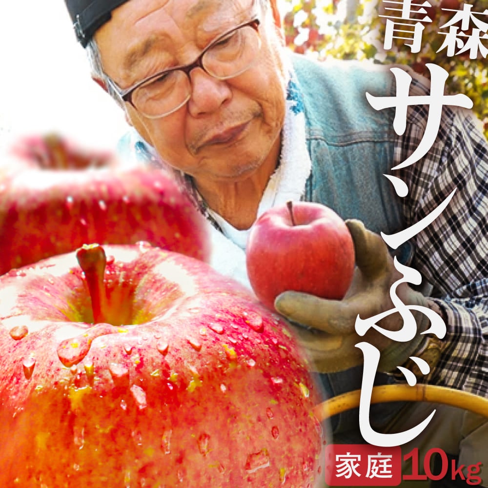 りんご 訳あり 10kg リンゴ 林檎 ringo 2024年産 青森県産りんご ご家庭用 サンふじ (約32玉－50玉入り) 産地直送 工藤農園 蜜入り