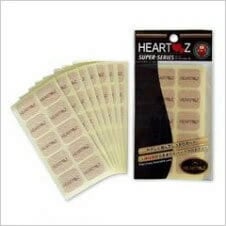 ハーツスーパーシール 10枚８シート5袋 400枚 皮膚に優しい シリコン系シート糊